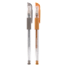 Classmates Gell Rollerball Pen - Gold & Silver - Pack of 2